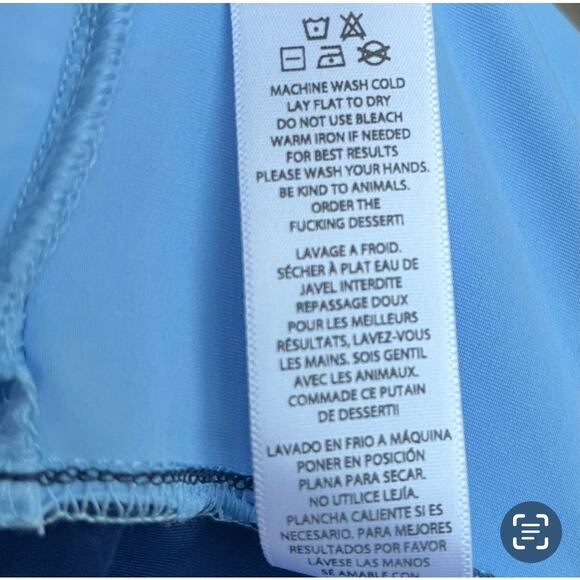 Ayda Activewear Flare Legging Light Blue Navy UNC Women's Medium - Picture 6 of 8